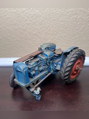 Vintage 1951 Fordson Major Chad Valley Die Cast Tractor Toy Large 7 Inch Model